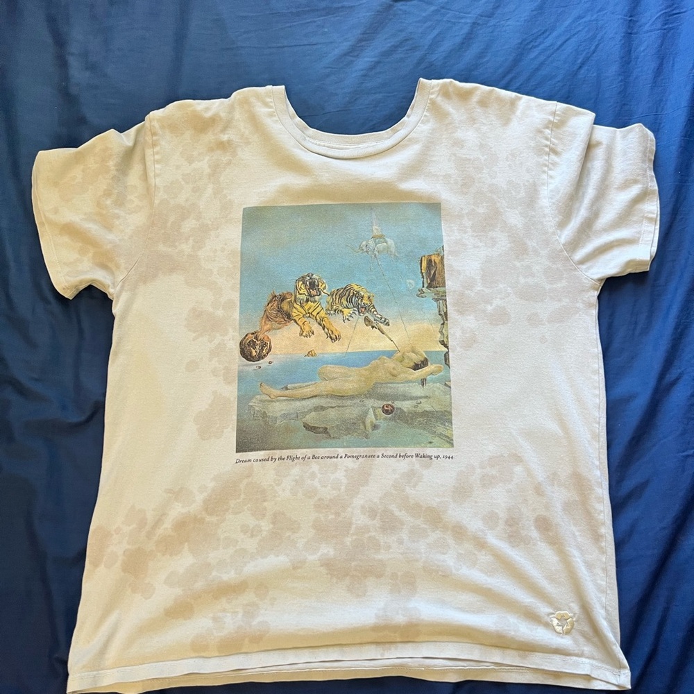 Re-Purpose “Tigers / Lady” Graphic Nude Tee Shirt